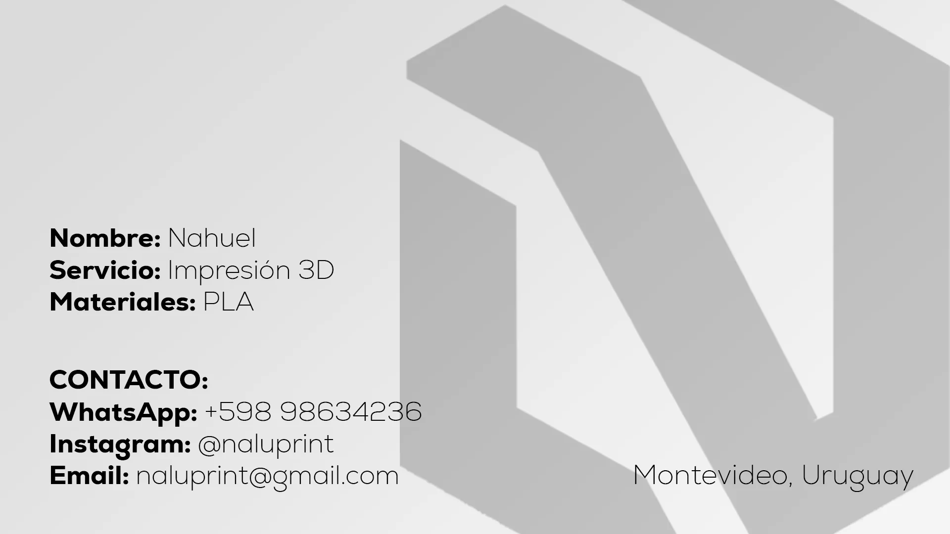 Tarjeta de presentación Nalu Print